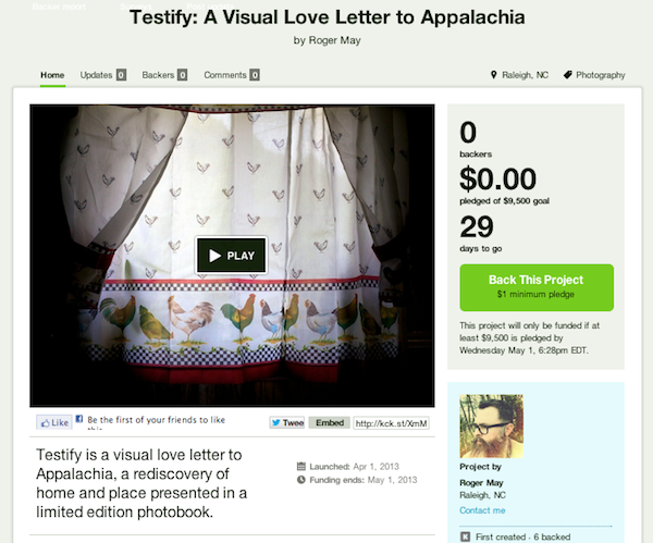 Testify Kickstarter