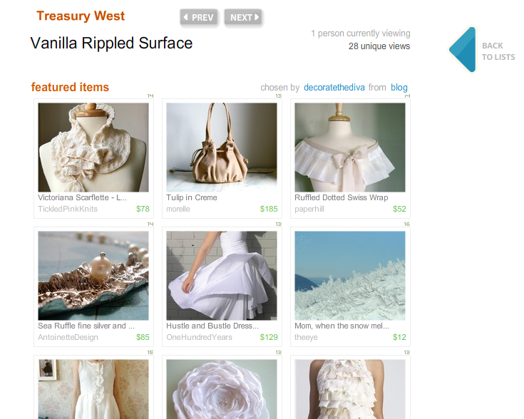 A gorgeous bridal collection, presenting my pretty Sea Ruffle necklace