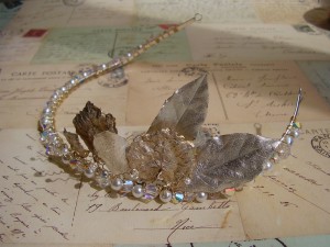 A larger view of J's bridal tiara