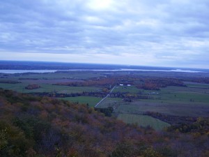 The view south-east-ish from the Champlain Lookout