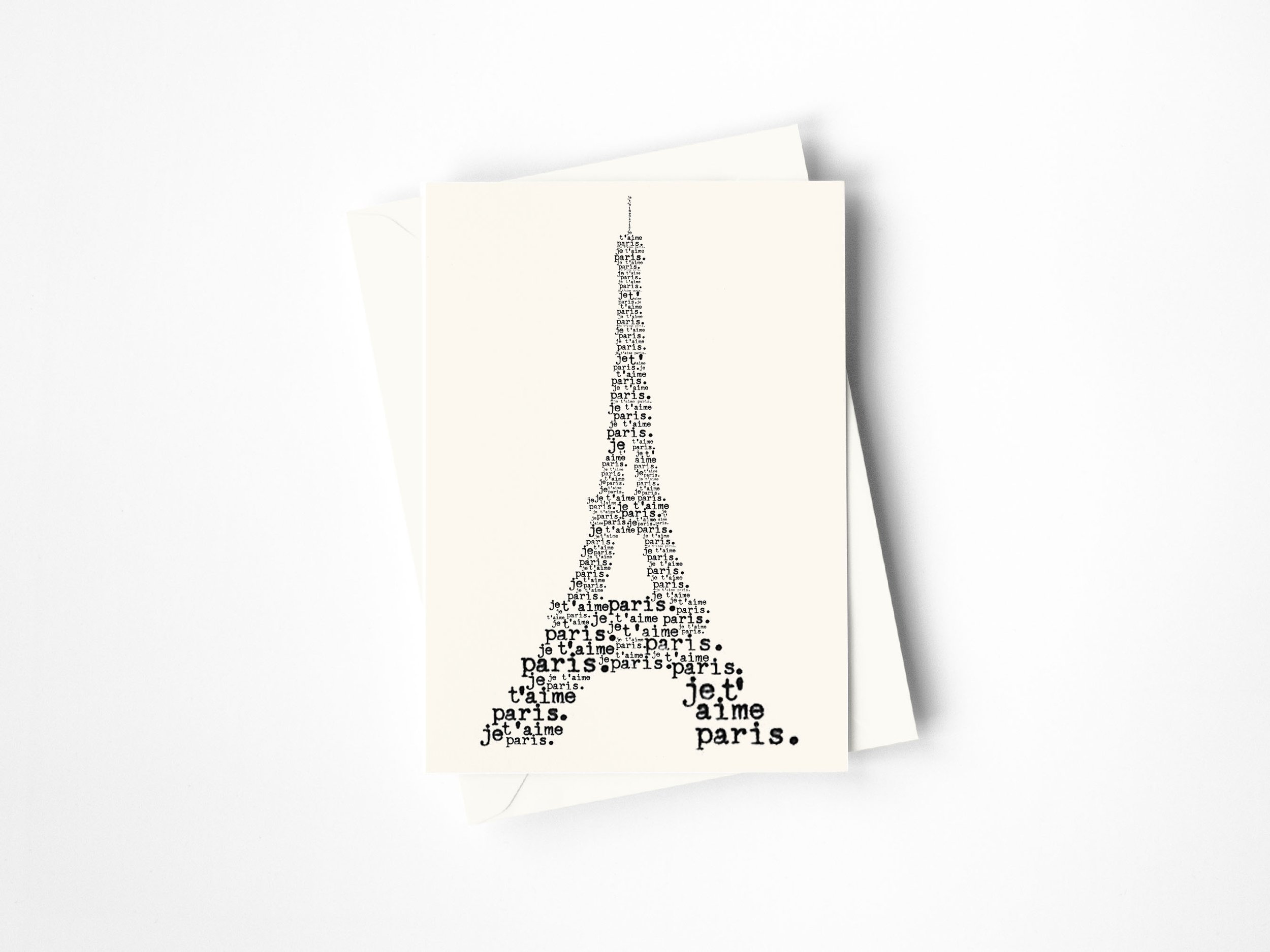 Paris Je t'aime I Love You Eiffel Towe Classic Metal Envelope Letter Opener 