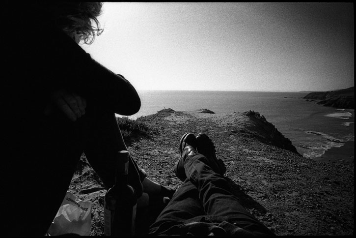 0226_20A Black and white photograph: California coast, marin, california