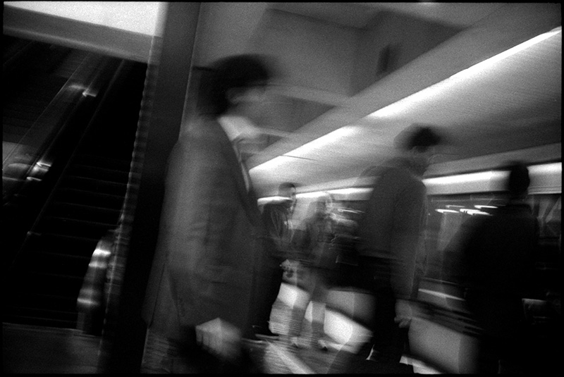 0240_01A Black and White Photograph: Commuters, San Francisco