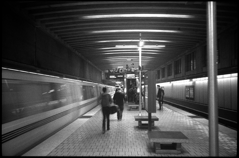 0240_03A Black and White Photograph: Underground Station, Berkeley, California