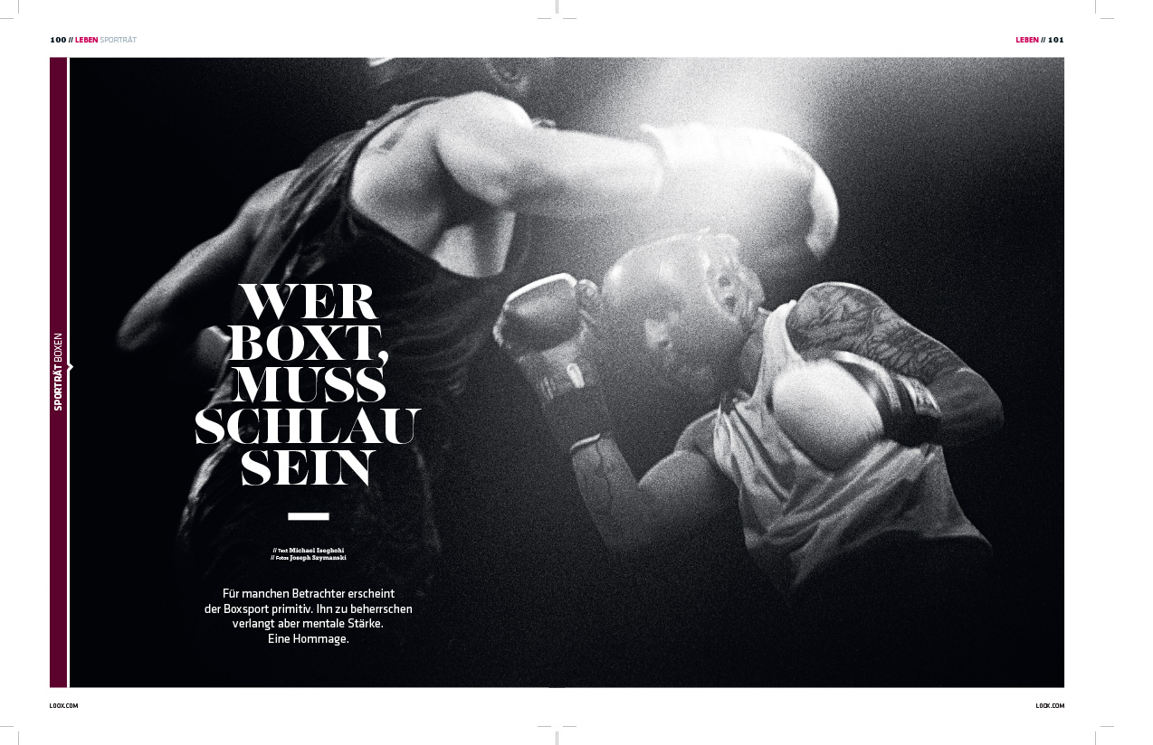 Loox Magazine, Germany - Boxers - Feature Photographs