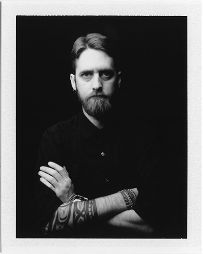 black and white polaroids self portraits 2013