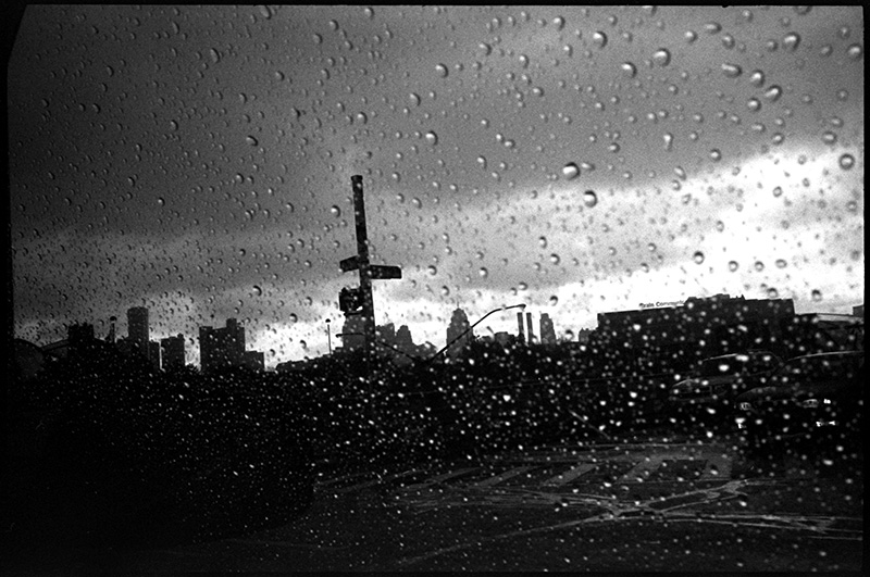 black and white photograph, 0276_31 Detroit Skyline