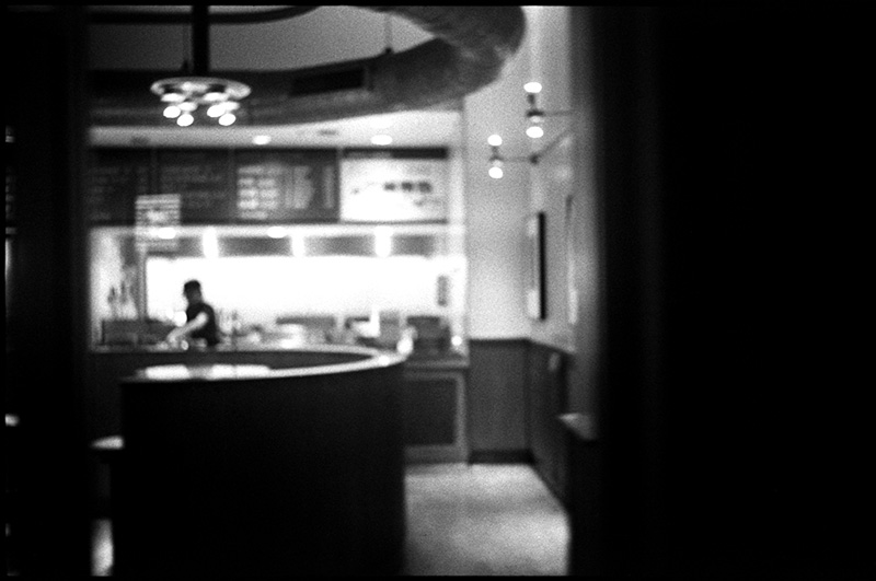 black and white photograph 0277_08A Cafe, San Francisco