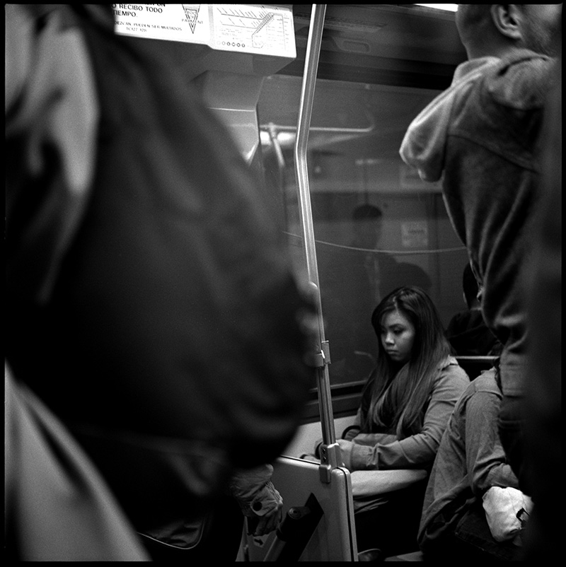 black and white photograph 660116_11 Untitled, L Line Muni Train, San Francisco