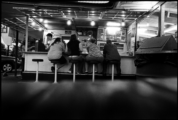 Black and White Photograph: Soda Fountain, Cloverdale