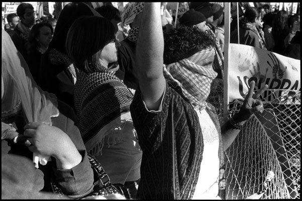Black and White Photographs: Palestinian Protesters #3
