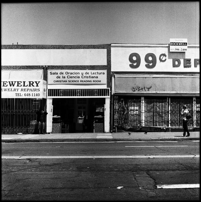 Black and White Photographs: 99 cent store, Mission Street