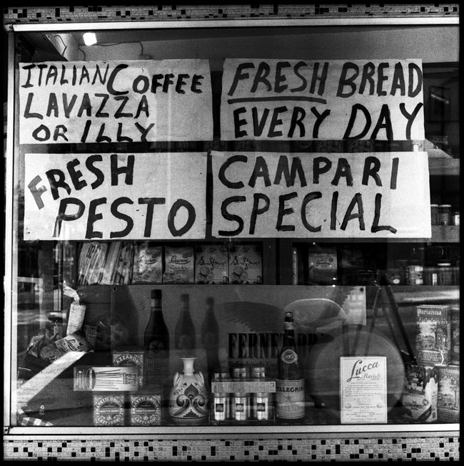 Black and White Photograph: Shop Window, Valencia Street
