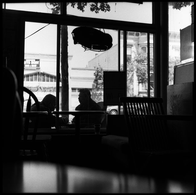Black and White Photograph: Valencia Cafe