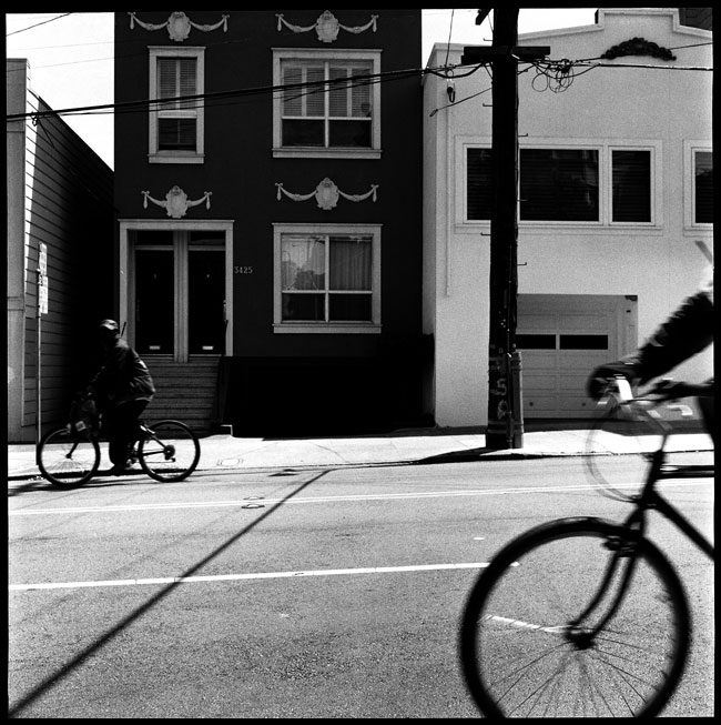 Black and White Photographs: Bicycles, 16th Street