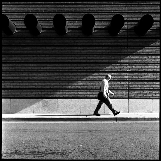 Black and White Photograph: North Wall, SF MOMA