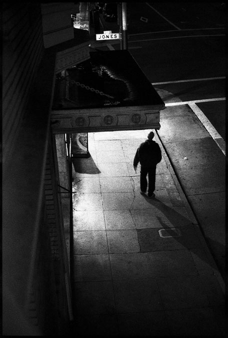 Black and White Photographs: Post and Jones Street, San Francisco, Ca. 2010