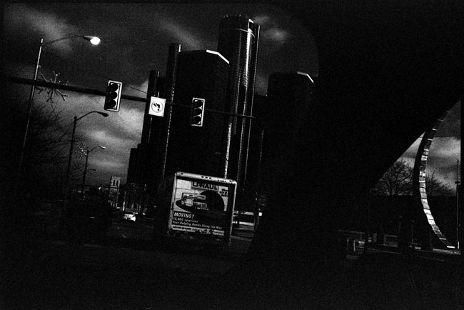 Black and White Photograph: East Jefferson Ave., Detroit, 2010