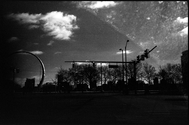 Black and White Photograph: Jefferson Ave., Detroit, Michigan, 2010