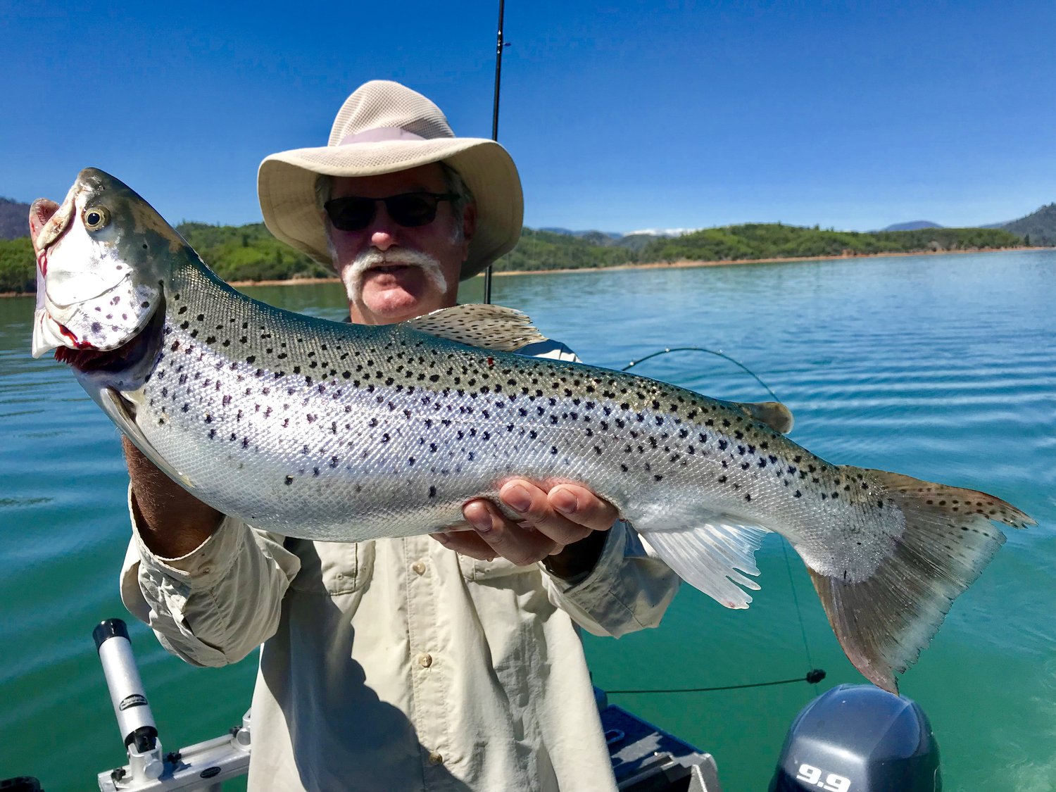 Spring trout fishing on Shasta Lake. — Jeff Goodwin Fishing