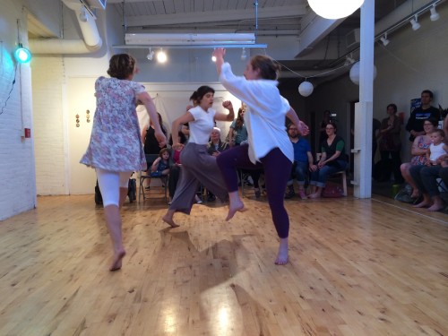 Dancers at The Artist's Childhood Exhibit, Rose Street Gallery 