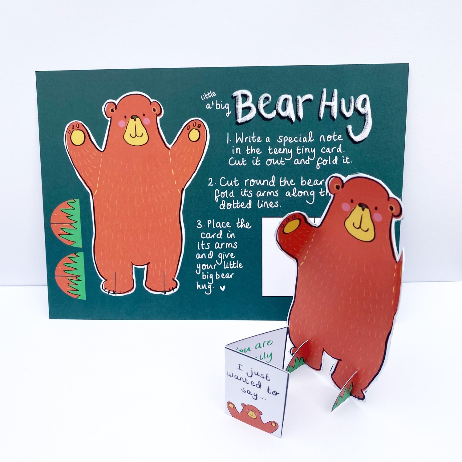 Hug par post-Bear Hug-carte postale-Stay Safe rester bien