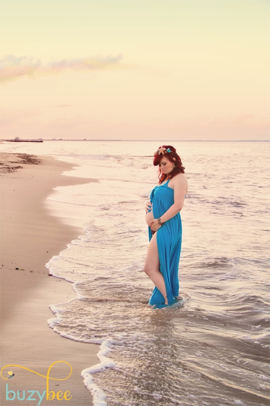 Maternity Session inspired by Little Mermaid, Virginia Beach Virginia