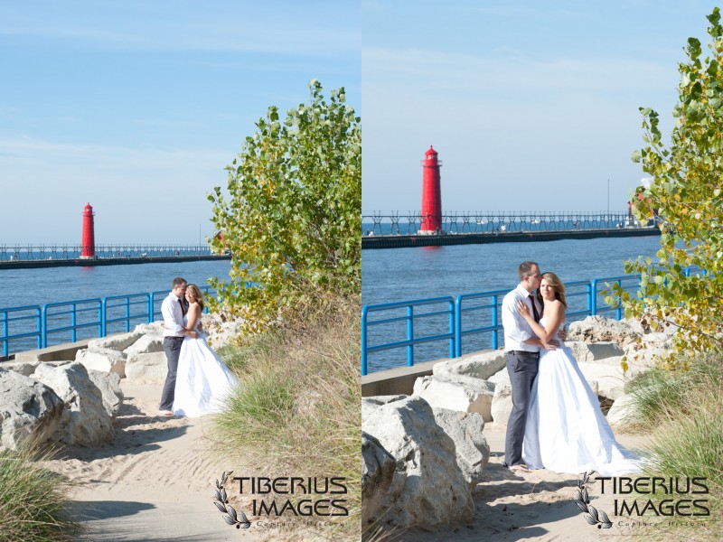lake michigan trash the dress, grand rapids wedding photographer (18)