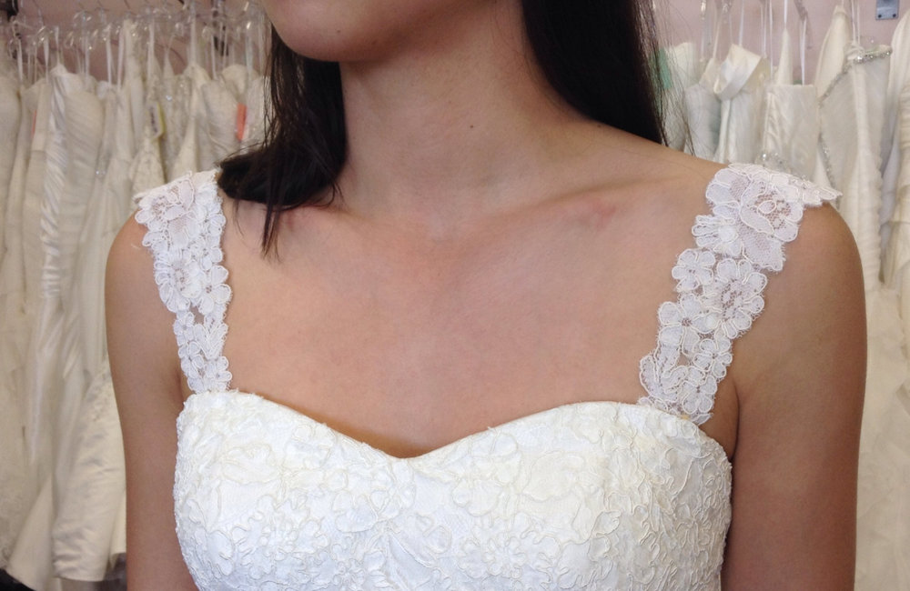 detachable straps for wedding gowns