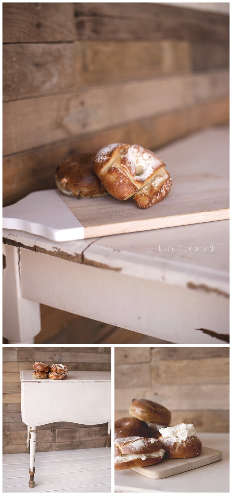 bagels; food photography