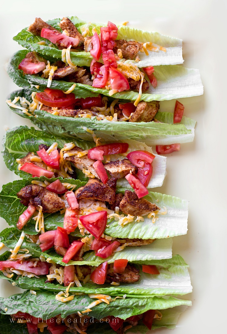 Mexican Chicken Lettuce Wraps