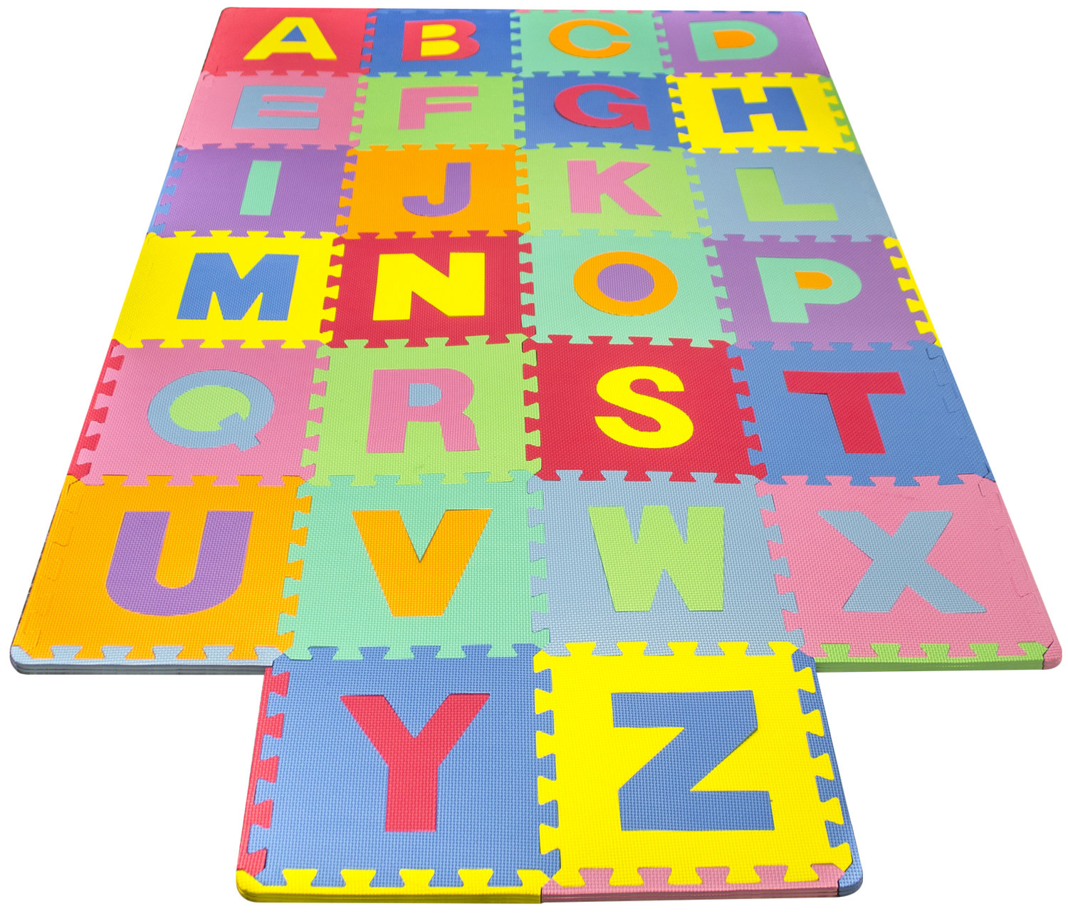 Foam Mat Of Alphabet Puzzle Pieces Great For Kids To Learn And