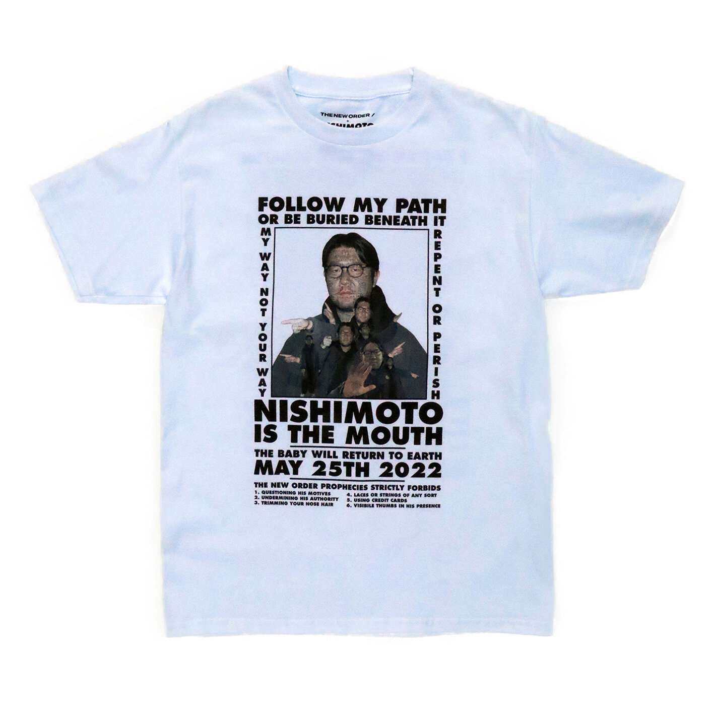 THE NEW ORDER + NISHIMOTO IS THE MOUTH 'PROPHECIES' T-SHIRT — THE