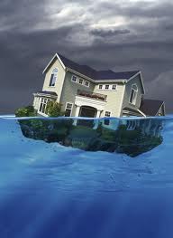 sinking house