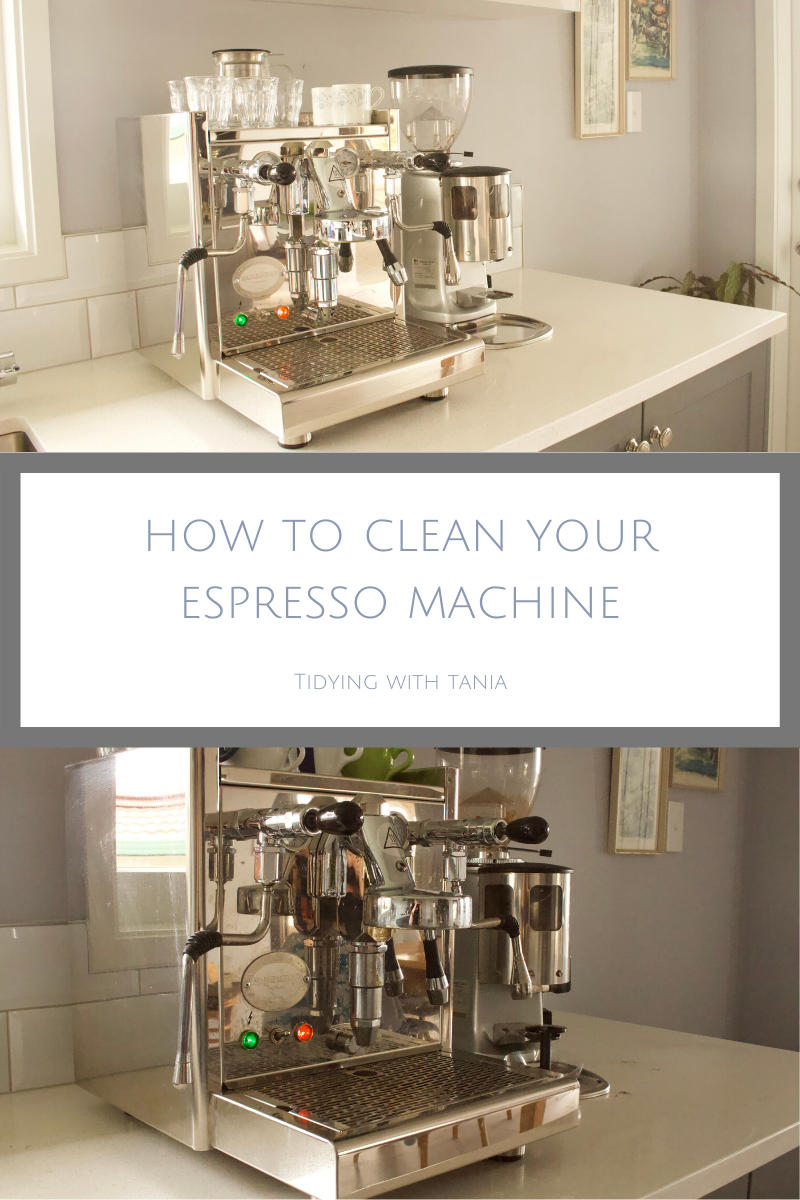 How to clean and shine your Espresso Machine — Tidying with Tania