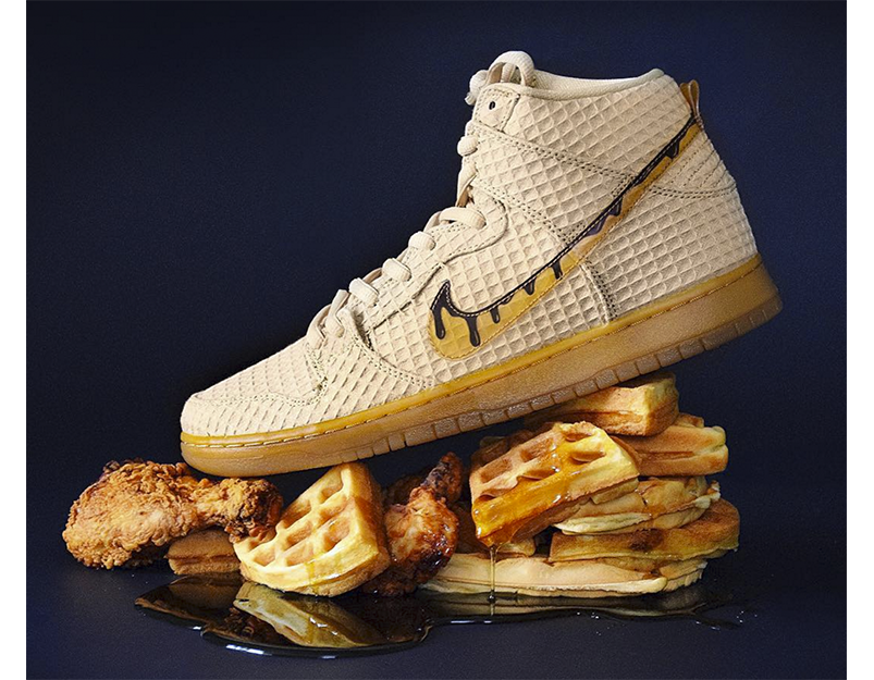 chicken and waffles dunks