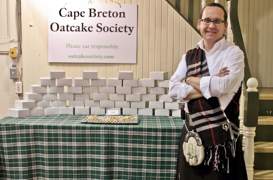 Greg Pringle from the Cape Breton OatCake Society