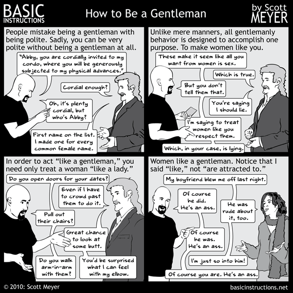 How To Be A Gentleman Basic Instructions