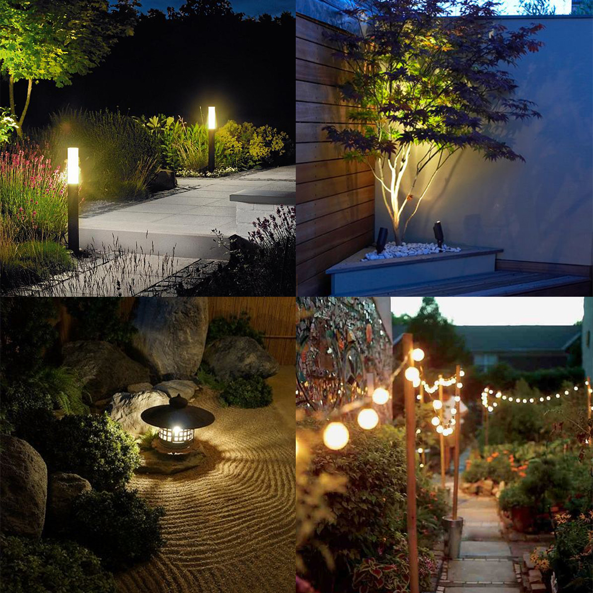 Cómo funcionan las luces solares LED del jardín?