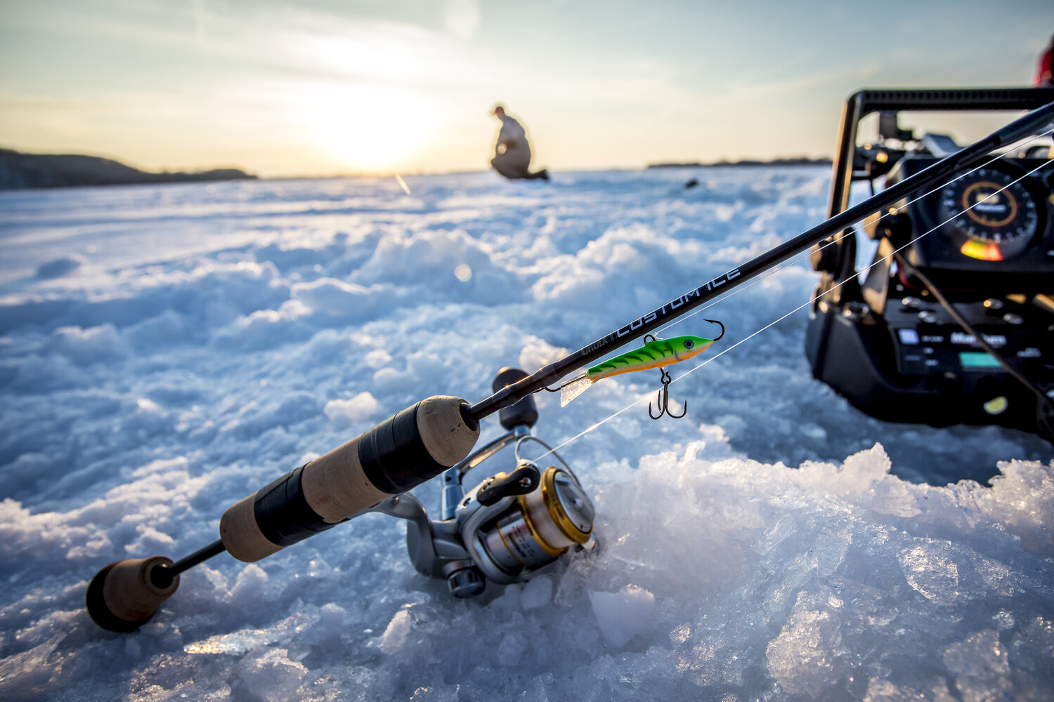 Ice Fishing Reel, Portable Winter Ice Fishing Reel Wheel Fishing Wheel High  Strength for Outdoor Fishing(gold)