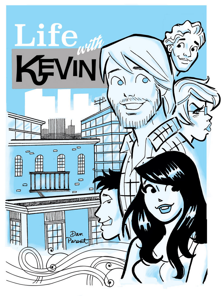 LIFE WITH KEVIN Promotional art by Dan Parent