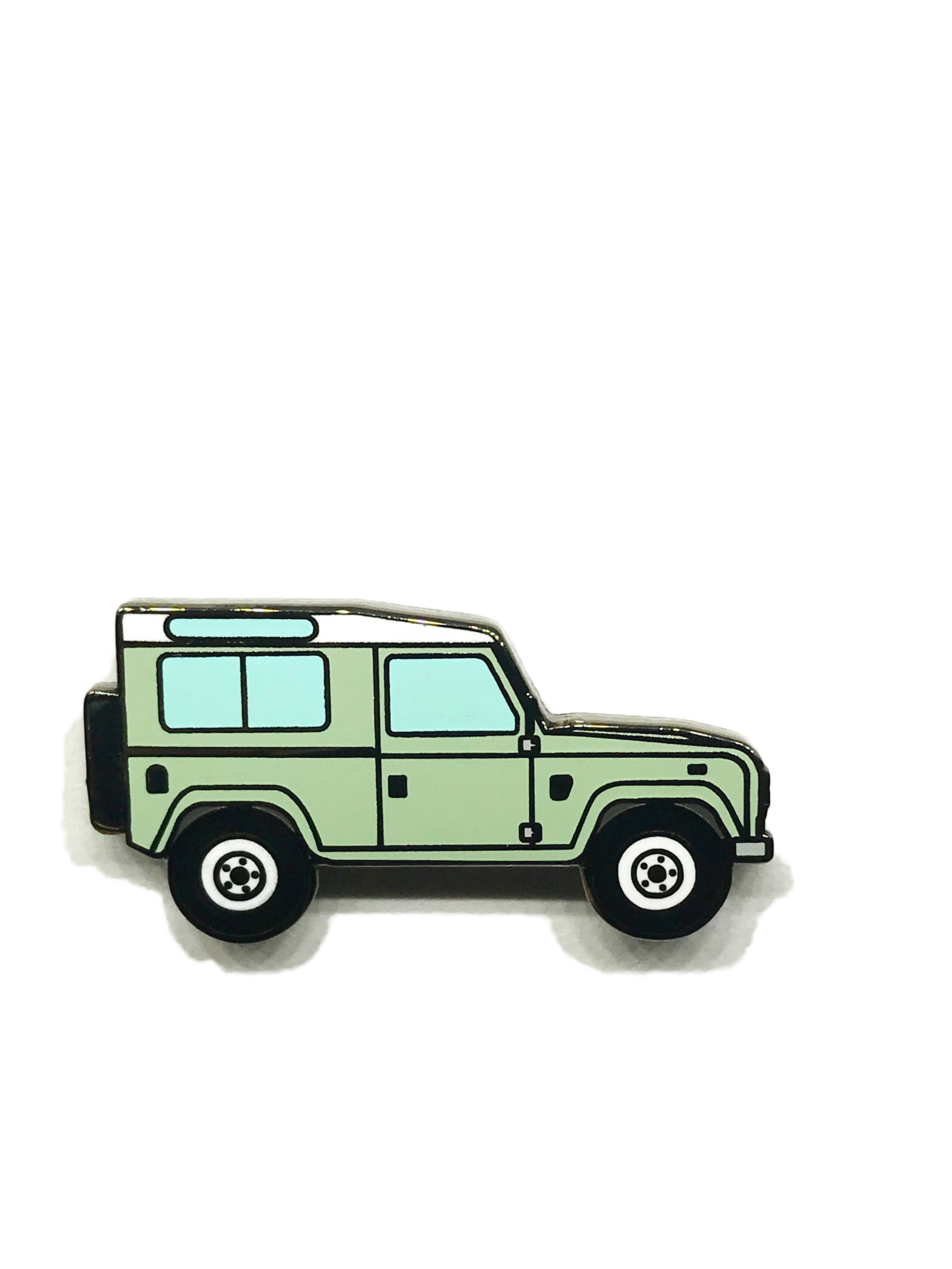 Green Land Rover Series III lapel pin 