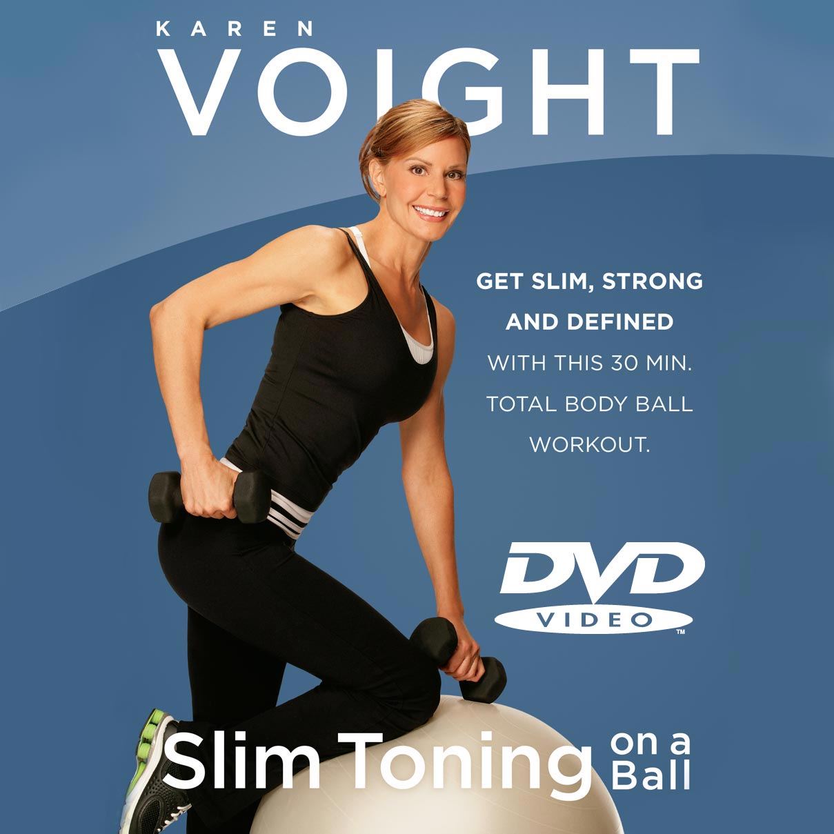 Slim Toning On A Ball DVD — Karen Voight Fitness