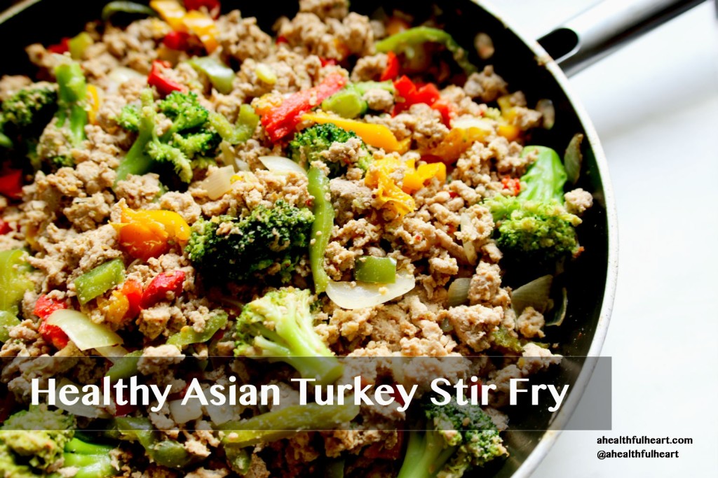 Healthy Asian Turkey Stir Fy Recipe! ahealthfulheart.com