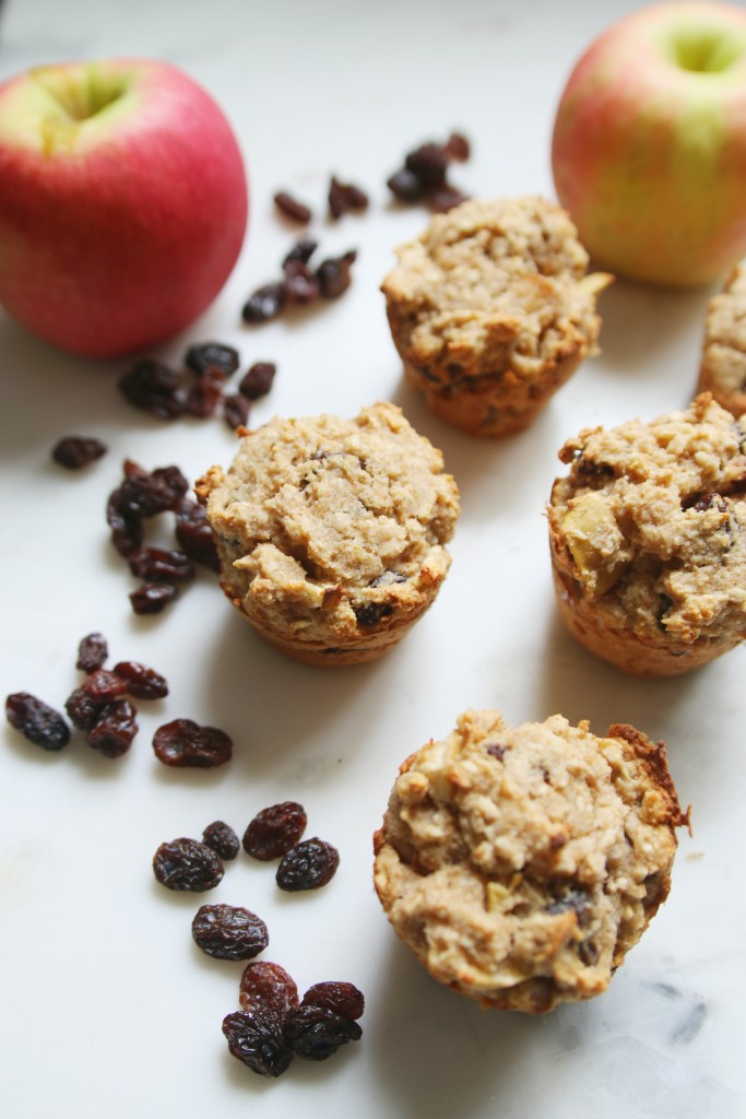 Healthy Apple Cinnamon Raisin Muffins! ahealthfulheart.com