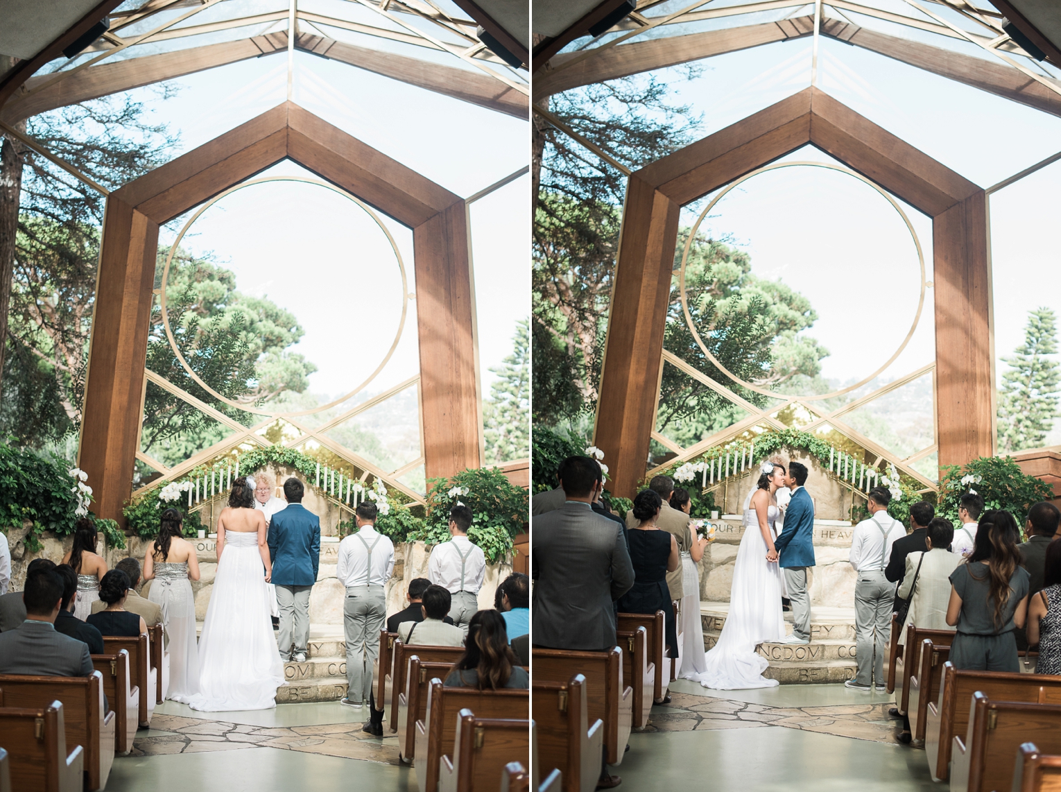Wayfarers Chapel Wedding Photos Glass Chapel