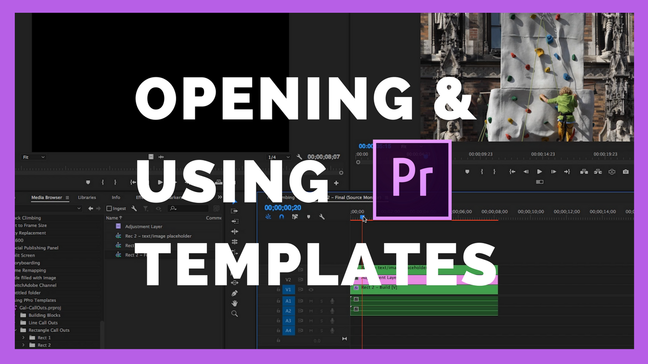 How To Open Premiere Pro Template