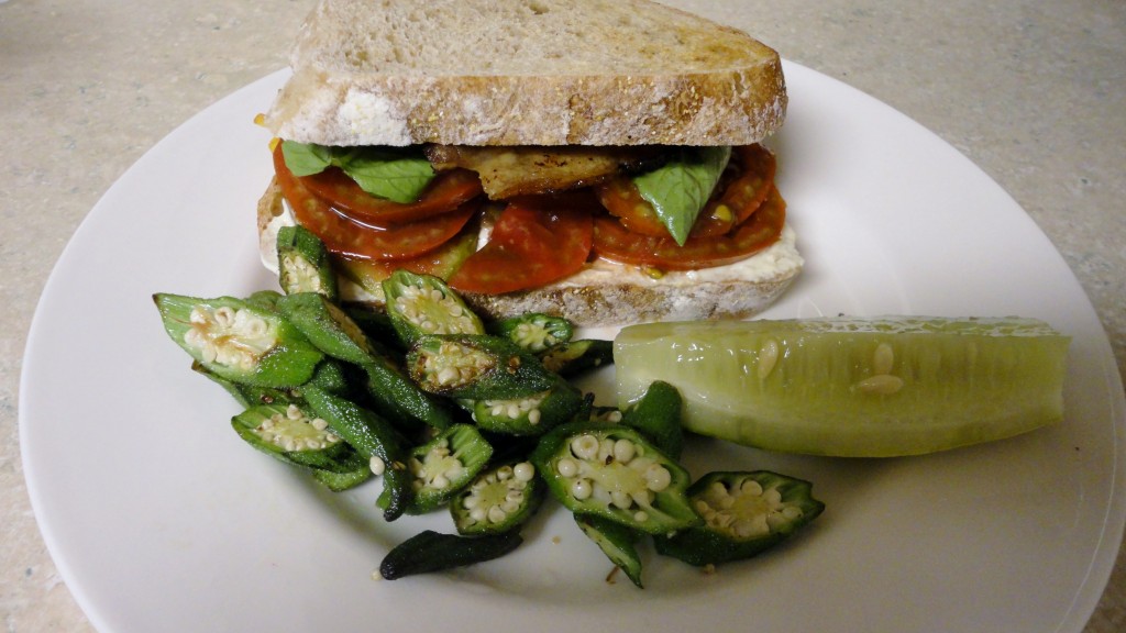 BLT with Okra and Pickle