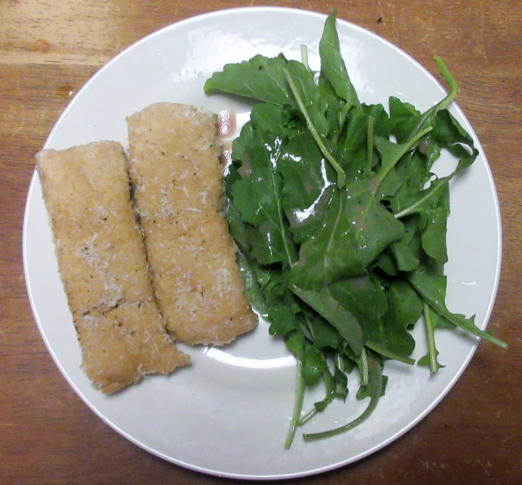 Breadsticks and Arugula Salad