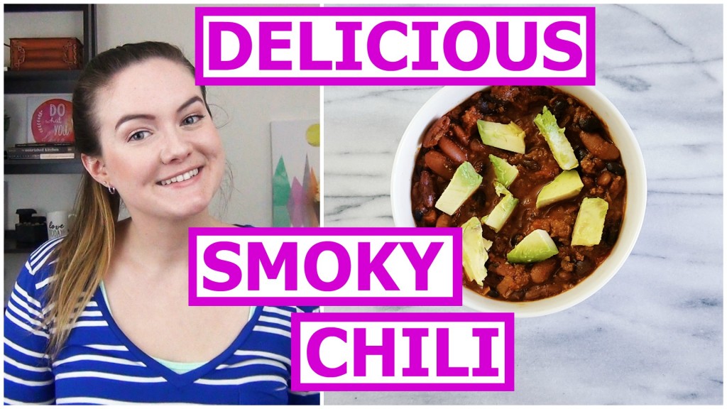 Smoky, real food chili recipe that's perfect for dinner at home, a get together, or your next Super Bowl party!